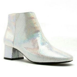 Iridescent booties